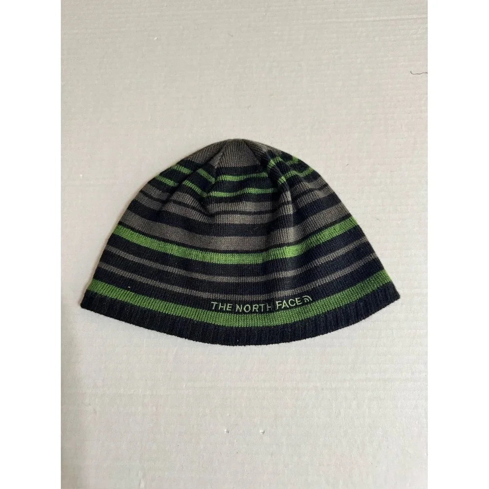 The North Face Youth Beanie Hat Medium Striped Outdoors Streetwear